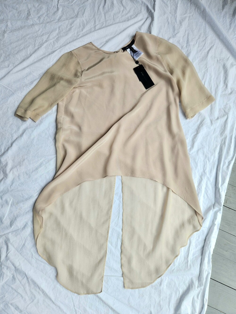 NEW! BCBGMax SILK Sheer Over Top with Tags!  Photos Soon